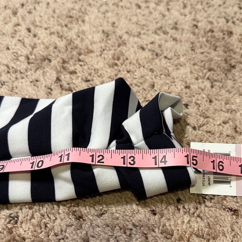Amanda & Chelsea Navy and White Striped Blazer - Picture 5 of 11